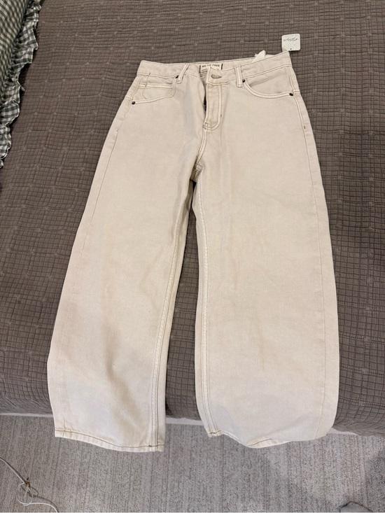 We The Free Denim - We The Free Cream High-Rise Wide Leg Jeans